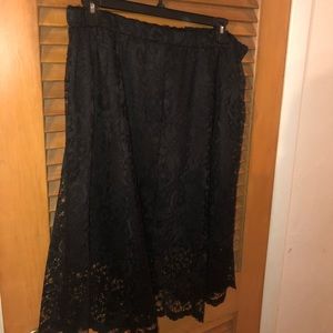 Black lace skirt